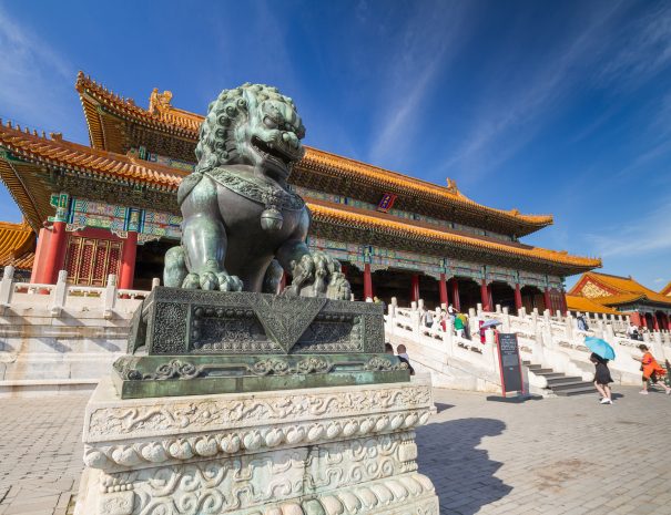 Chinese guardian lion, Forbidden City, Beijing, China; Shutterstock ID 517764133; purchase_order: -; job: -; Name of competition (if applicable): -; other: -