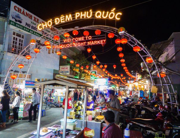 PHU QUOC, VIETNAM - FEBRUARY 5, 2018: The "Phu Quoc Night Market" in Duong Dong. ; Shutterstock ID 1076364260; purchase_order: -; job: -; client: -; other: -