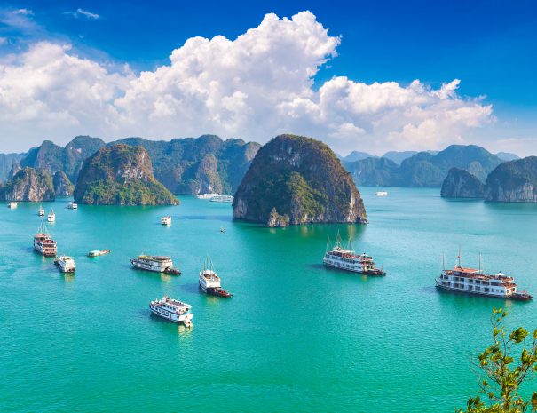 Panorama of Halon bay, Vietnam in a summer day; Shutterstock ID 1210547458; purchase_order: -; job: -; client: -; other: -