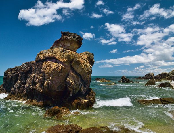Da Nhay beach, Vietnam - 2008: Rocks, sea and dark blue sky.  ; Shutterstock ID 771872824; purchase_order: -; job: -; client: -; other: -