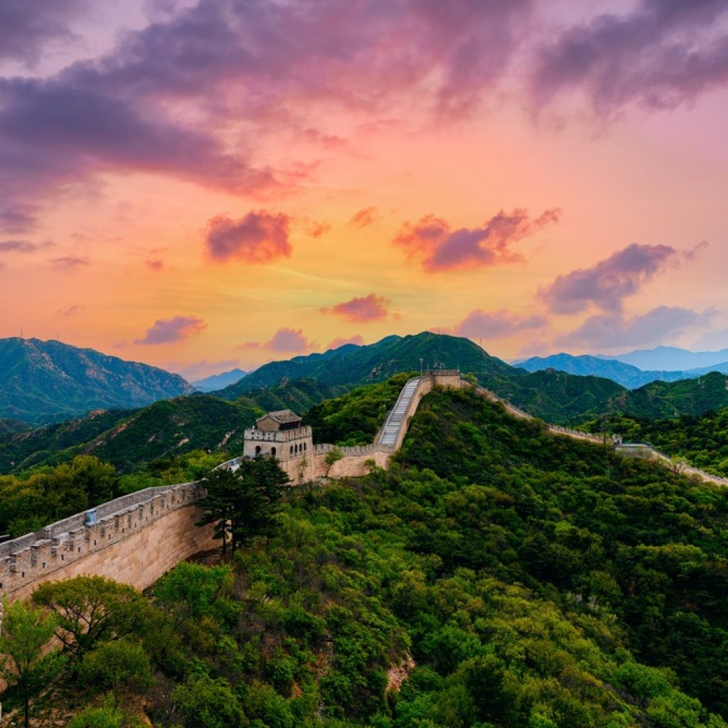 Vạn Lý Trường Thành khi hoàng hôn