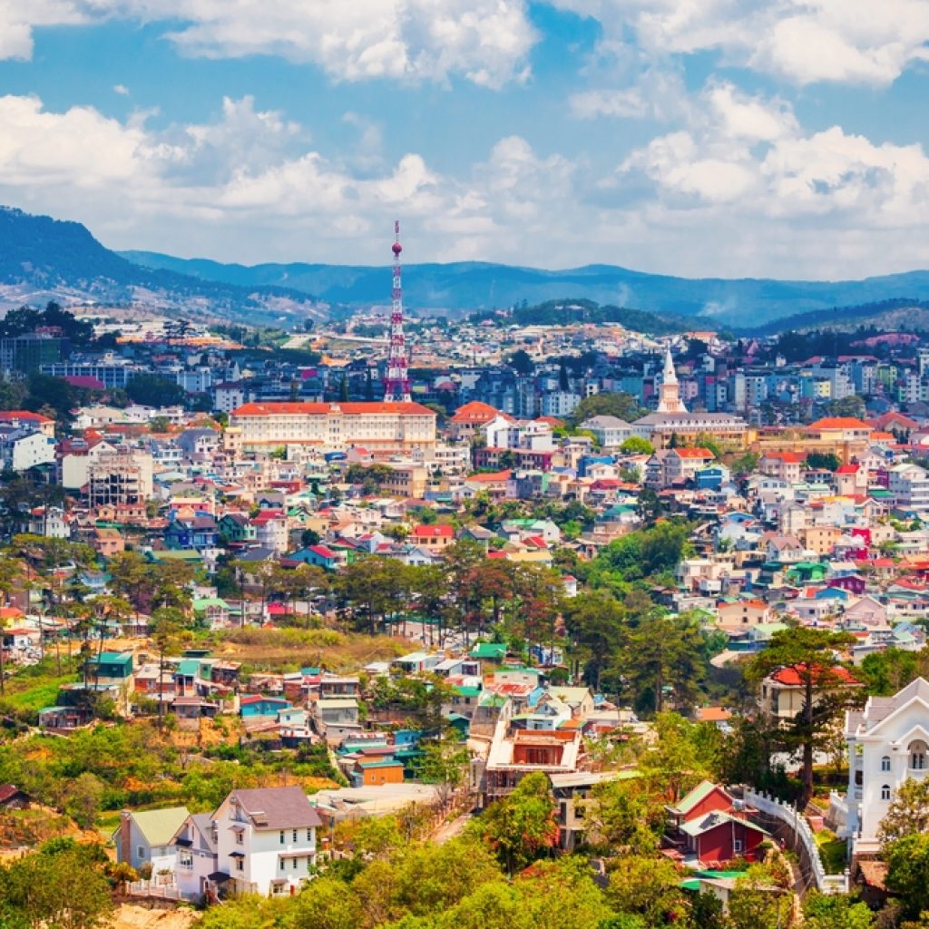 Một góc Đà Lạt nhìn từ trên cao